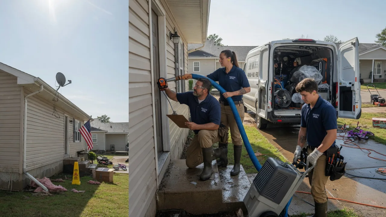 Ceiling Water Damage Restoration in Tuscola, IL near me